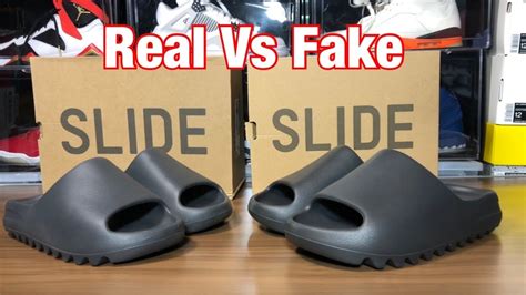 yeezy shoes fake vs real|real vs false yeezy slides.